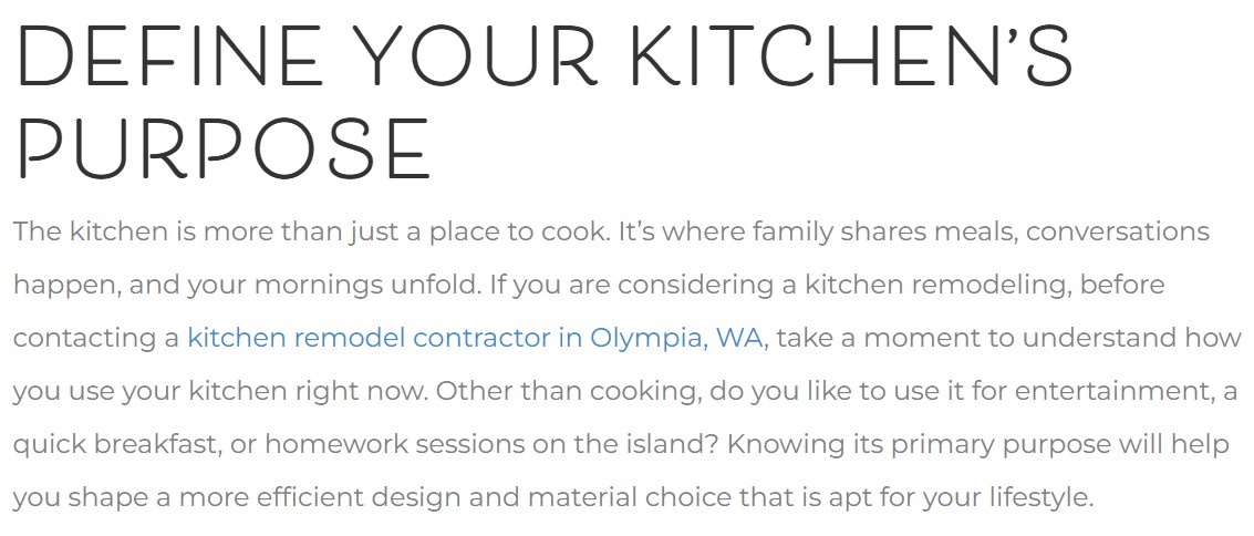 screenshot of the blog with the design studio website