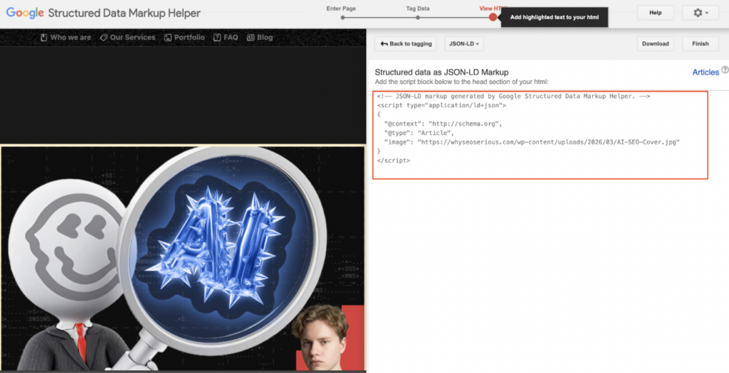 How to implement schema markup - 1