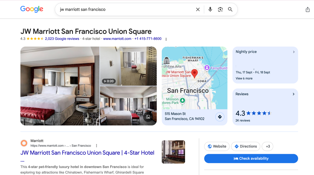 Local SEO for hotels